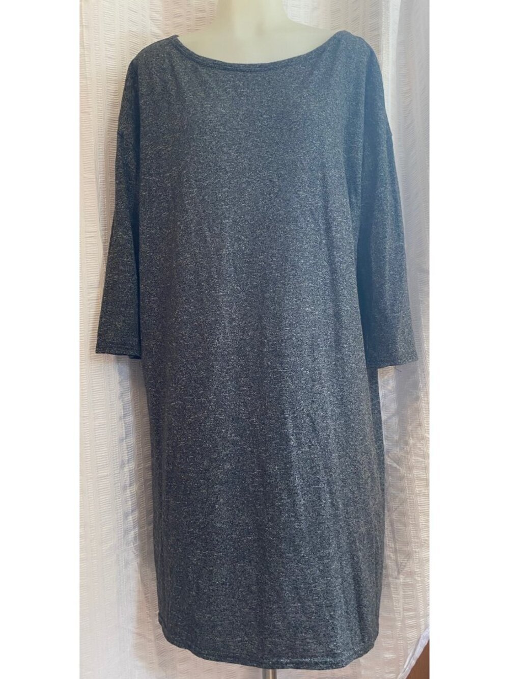 Gap Gray Charcoal Long Sleeve Shift Dress